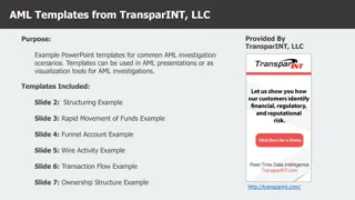 AML Investigation Scenario Templates for PowerPoint Presentations