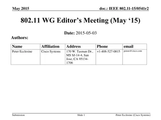 IEEE 802.11-15 Meeting Updates and Style Guide Revision