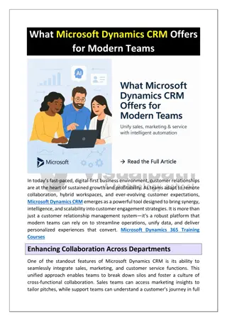 Microsoft Dynamics 365 Training Courses CRM Online Training
