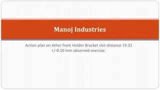 Manoj Industries Action Plan for Ather Front Holder Bracket Slot Distance Oversize Issue