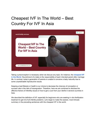 Cheapest IVF In The World – Best Country For IVF In Asia
