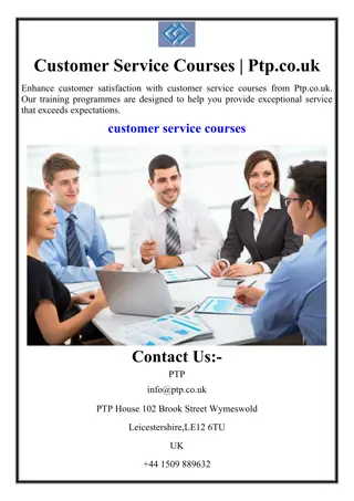 Customer Service Courses | Ptp.co.uk