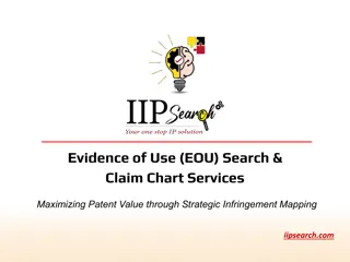 Evidence of Use (EOU) Search & Claim Chart Services | IIP Search