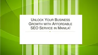 Unlock Your Business Growth with Affordable SEO Service in Manila!