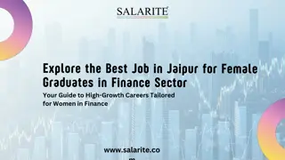 Explore the Best Job in Jaipur for Female Graduates in Finance Sector