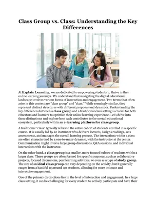 Class Group vs. Class Understanding the Key Differences