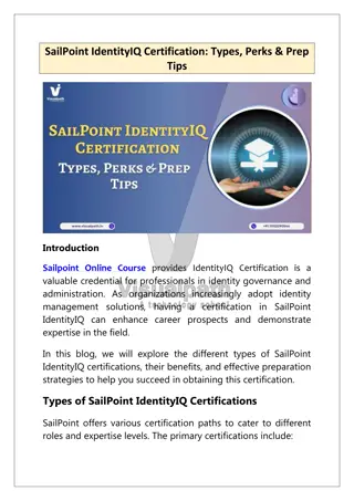 Top Sailpoint Online Course – Join Online From Anywhere