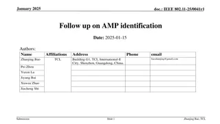 IEEE 802.11-25/0041r1 Follow-Up on AMP Identification