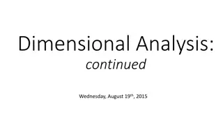 Dimensional Analysis Conversions: Miles to Kilometers, Liters, Centimeters to Millimeters
