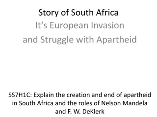 European Colonization and Apartheid in South Africa: A History of Struggle