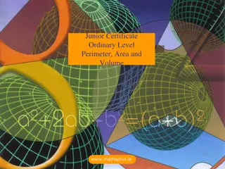 Perimeter, Area, and Volume Exercises for Junior Certificate Ordinary Level