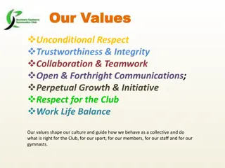 Club Values and Culture: Shaping Our Behavior Together