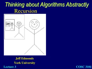 Exploring Recursion in Algorithmic Thinking