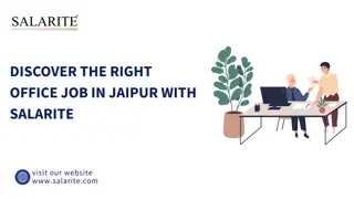 Discover the Right Office Job in Jaipur with Salarite