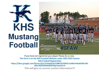 Kingwood Mustangs Football Season Information 2022-2023
