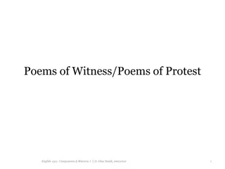Understanding Protest Poetry in English Composition