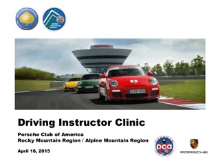 PCA Rocky Mountain Driving Instructor Clinic Agenda 2015
