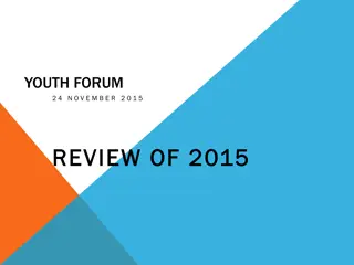 Youth Forum Review of 2015: Fixtures, Discipline, and Summary