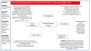 Henry VIII and Cardinal Wolsey: A Historical Overview