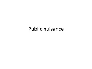 Understanding Public Nuisance Law Cases