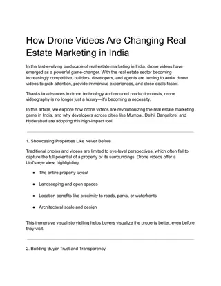 How Drone Videos Are Changing Real Estate Marketing in India