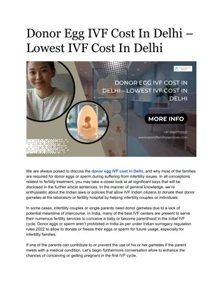 Donor Egg IVF costs in Delhi | World Fertility Services