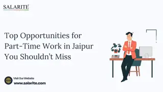 Top Opportunities for Part-Time Work in Jaipur You Shouldn’t Miss