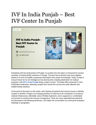 IVF in Punjab, India | World Fertility Services