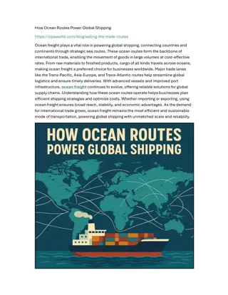 How Ocean Routes Power Global Shipping