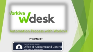 Automation Process with Workiva