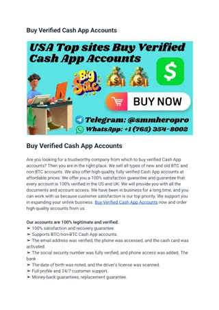 Buy Verified Cash App Accounts
