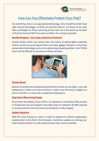 How Can You Effectively Protect Your iPad?