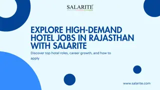 Explore High-Demand Hotel Jobs in Rajasthan with Salarite