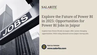 Explore the Future of Power BI in 2025 Opportunities for Power BI Jobs in Jaipur