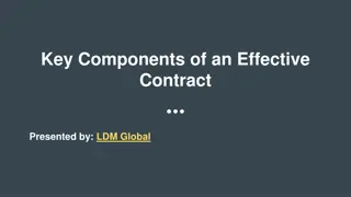 Key Components of an Effective Contract