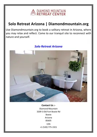 Solo Retreat Arizona  Diamondmountain.org