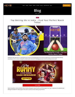 Top Betting IDs in India – Find Your Perfect Match Today!