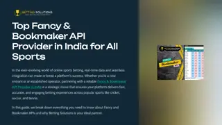 Top Fancy & Bookmaker API Provider in India