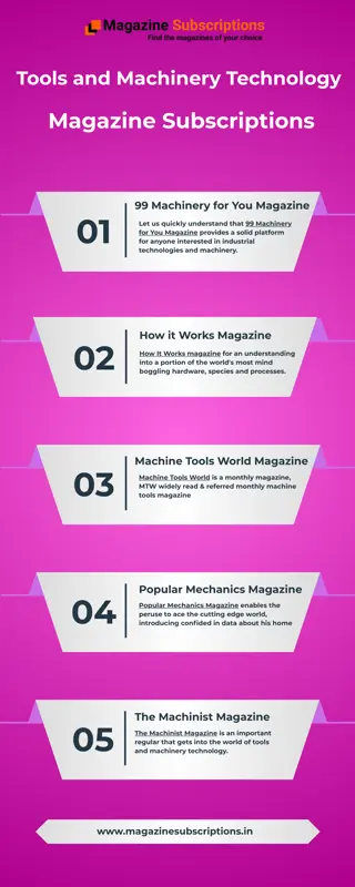Tools and Machinery Technology – Magazine Subscriptions