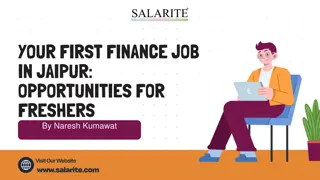Your First Finance Job in Jaipur Opportunities for Freshers