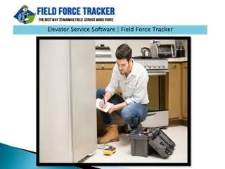 Elevator Service Software  Field Force Tracker