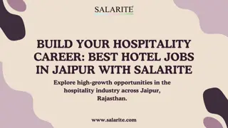 Build Your Hospitality Career Best Hotel Jobs in Jaipur with Salarite