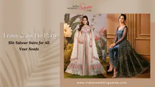 From Casual to Party Slit Salwar Suits for All Your Needs