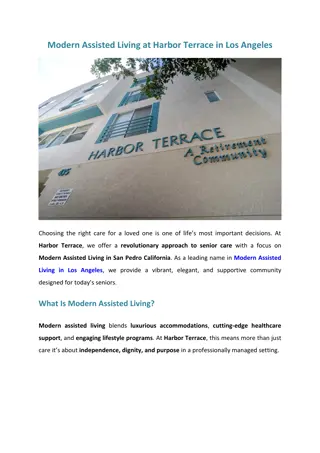 Modern Assisted Living at Harbor Terrace in Los Angeles