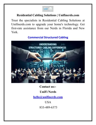 Residential Cabling Solutions Unifinerds.com