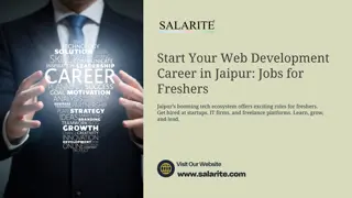 Start Your Web Development Career in Jaipur Jobs for Freshers