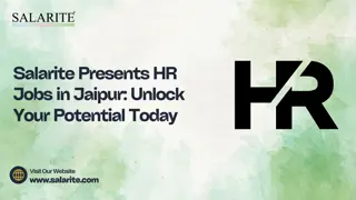 Salarite Presents HR Jobs in Jaipur Unlock Your Potential Today