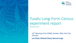 Tuvalu Long-Form Census Experiment Report: Findings, Rationale, and Outputs