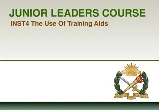 Exploring the Use of Training Aids for Effective Instruction