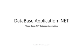 Database Application Development with Visual Basic .NET and Visual Studio Community Edition